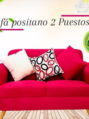 Sofa Positano 2 Puestos Rosa